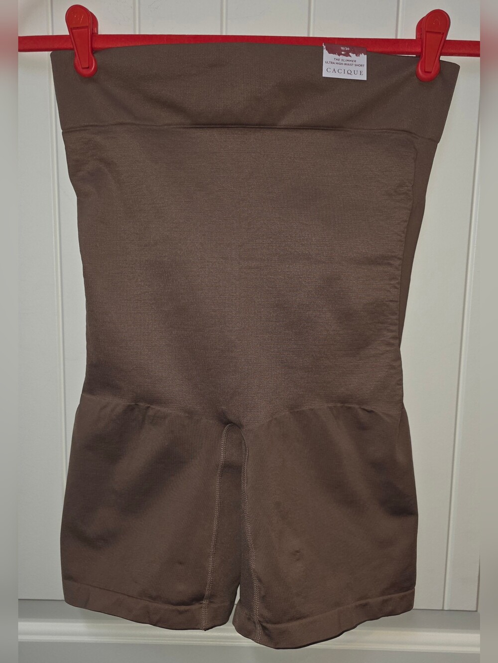 Cacique Brown High-Waist Shaping Shorts Size 18 - 20 NWT